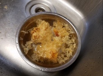 step4: 此時可以浸發雪耳