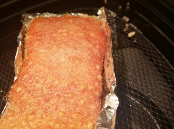 step12: 焗多25分鐘再看，如豬皮巳爆花和脆面即完成。今次合共焗製時間50分鐘。