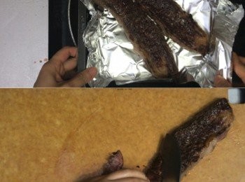 step8: 起鍋後先讓牛小排休息5分鐘，即可切片