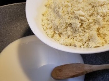 step6: 再加入已經過篩的蓮蓉