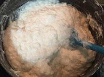 step6: 如糊化狀況不夠的話可以整鍋再放回火上,以小火邊加溫邊攪拌的方式,煮到黺漿成濃稠糊狀便可離火;