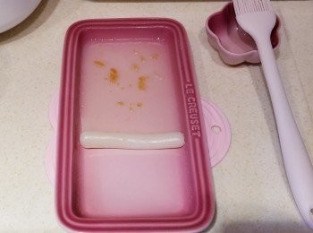 step5: 放涼後捲起，食時放高島柚子茶醬伴食。