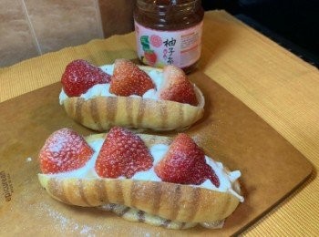 step4: 撒上糖霜，完成。