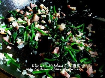 step11: 再加入菠菜拌勻
