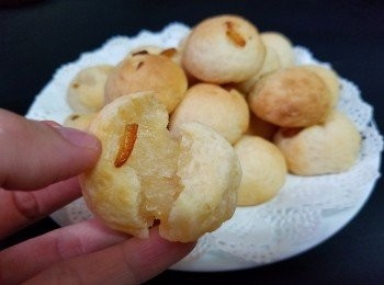 step10: 外脆內軟又煙un的柚子茶麻糬波波就完成了