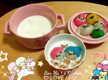 step9: 可配桃膠椰汁鮮奶糖水，非常美味