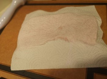 step7: 再次索去水份。