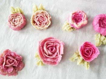 step10: 就可以唧出美麗的花朵