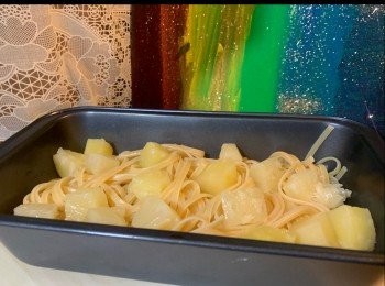 step3: 放入菠蘿粒