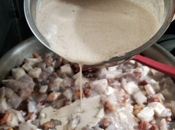 step13: 熄火後再加入粉漿拌勻