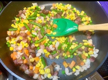 step3: 再加入粟米同雜豆。