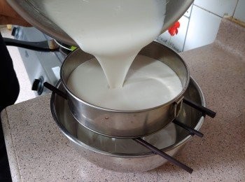 step5: 將粉漿過篩