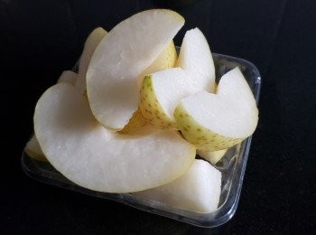 step4: 清洗後將核心切去再切件