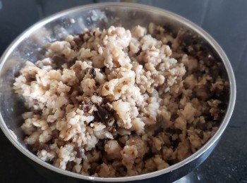 step12: 起油鑊將肉碎煎熟