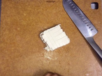 step4: 豆腐切粒備用