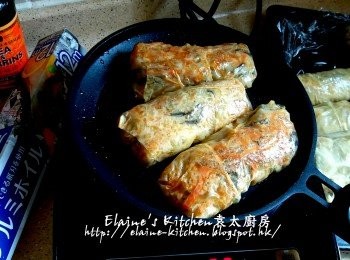 step11: 蒸10分鐘後取出再放上煎pan內煎至兩面金黃色即可