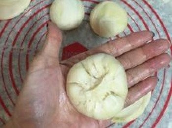 step22: 像捏包子一樣包起蜜糖餡；開口處務必捏緊，以免烘烤時爆漿。