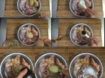 step2: 之後加入<span class="group_2">醃料</span>拌勻，將膠袋內空氣壓出