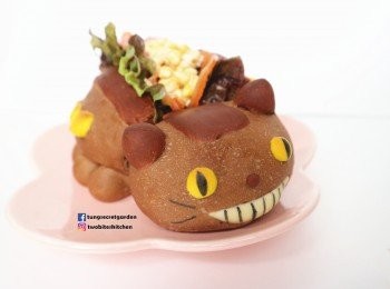 step36: 麵包鬆軟好吃, 也沒有可可粉味道
所以跟配料也很搭~
這樣一份邋還蠻大一個的
建議你們做2個, 這個份量會比較適合