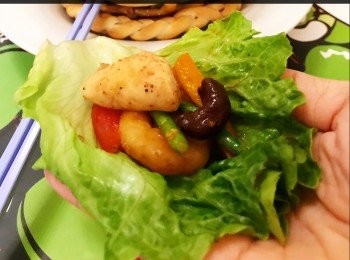 step10: 也可以做小小生菜包。