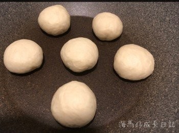 step8: 分開少少放每一個豆沙麵糰，之後蓋上鑊蓋再靜候30-40分鐘 （視乎天氣；熱就時間短D)
