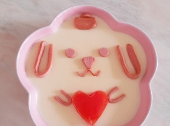 step6: 腸仔蒸4分鐘再切，裝飾完成