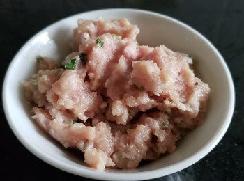 step2: 免治豬肉