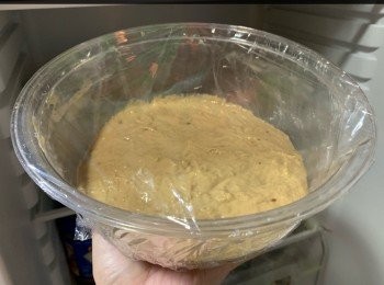 step15: 包上保鮮紙，放入雪櫃，低發24小時！