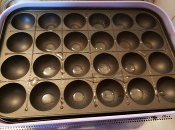 step7: 小丸子盤加熱放少少油