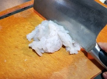 step4: 再用刀背剁碎