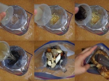 step6: 之後把所有材料加入慢煮袋