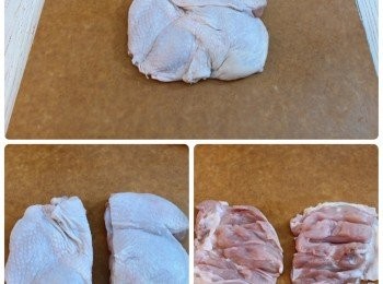 step8: <a href="https://bit.ly/2ZxapeY" target="_blank" data-keyword="<span class="group_2">雞扒</span>" class="guide-link"><strong><span class="group_2">雞扒</span></strong></a> <span style="display:inline-block;vertical-align:middle;margin-top:-3px;color:initial;border-radius:3px;padding:2px 3px;font-size:12px;line-height:14px;background:#87d300;color:#fff;">即買</span> 解凍後清洗乾淨後，用廚紙吸乾水份，然後切一半，備用；