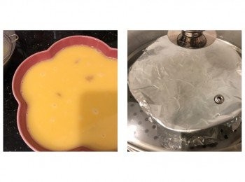 step5: 取出，灑上咸蛋黃碎，即可享用