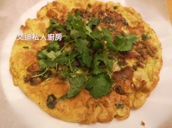 step7: 最後可加添芫茜在蠔餅上面, 醮上魚露食更有風味。