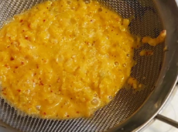 step4: 律泡菜過篩隔渣