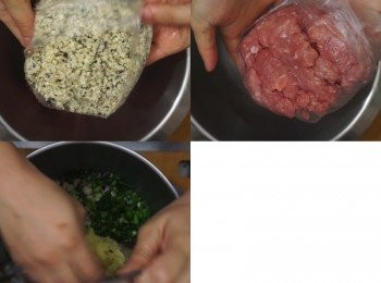 step3: 在大碗內放入所有材料，再加入調味料