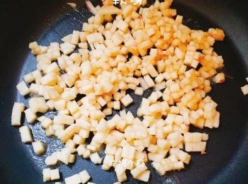 step3: 炒至蘋果粒軟身