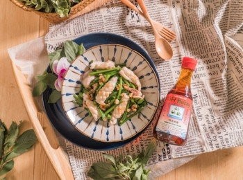 step6: 魚露鮮魷炒韭菜花完成