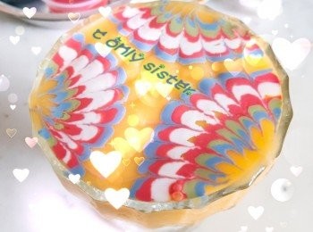 step5: 再利用牙籤..輕手拉出或拉入..做成花形..