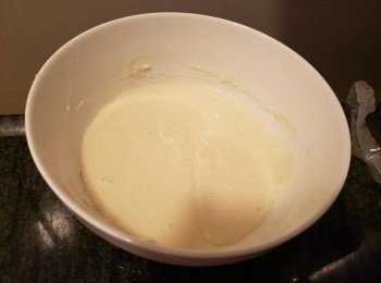 step3: 攪拌成脆漿