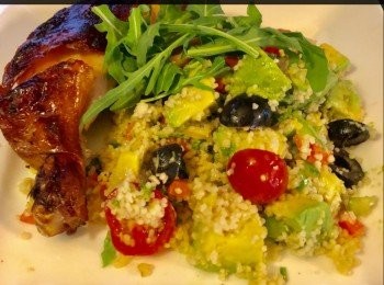 step5: 可配以燒烤鷄一起伴食。