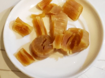 step2: 乾瑤柱洗乾淨瀝乾備用