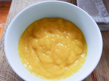 step1: 將芒果打成蓉