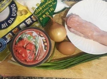 step1: 材料簡單的泡菜煎餅，備料快速又方便。