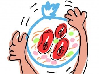 step3: 將密實袋/膠袋封口，
用手將醃料+牛仔骨搖至均勻，
放入雪櫃醃肉3小時