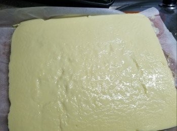 step6: 取出灘凍後放入雪櫃雪2小時待豆腐比較硬身才切開
