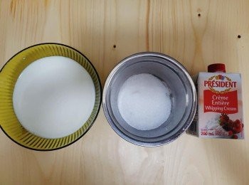 step5: 慕斯層材料