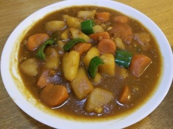 step13: 配埋咖哩汁食一流，
吾想成日食飯就快d試下整啦♡