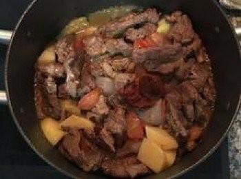 step7: 炒到蕃茄和洋蔥都變軟；