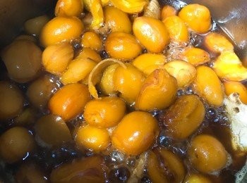 step3: 然後將所有材料連水一併放入煲，用中火煮滾。